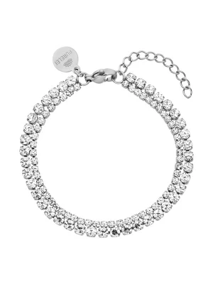 Foto van product PURELEI Armband 'Festive' zilver / transparant