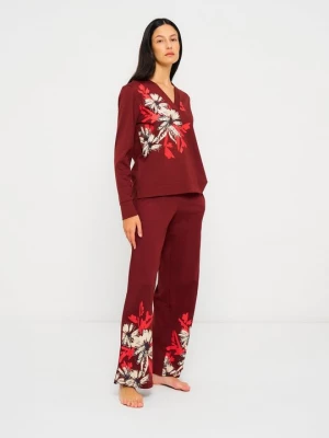 Foto van product Pyjama Schiesser bordeauxrood