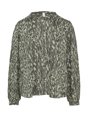 Foto van product QS Blouse kaki / pastelgroen