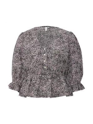 Foto van product QS Blouse rosa / zwart / wit