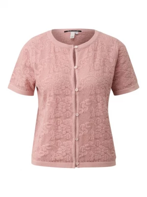 Foto van product QS Gebreid vest pink