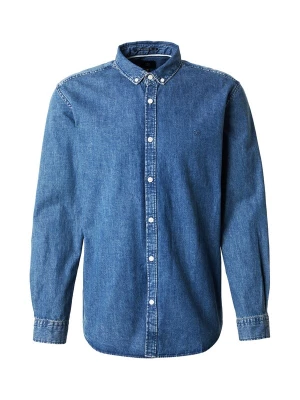 Foto van product QS Overhemd blauw denim
