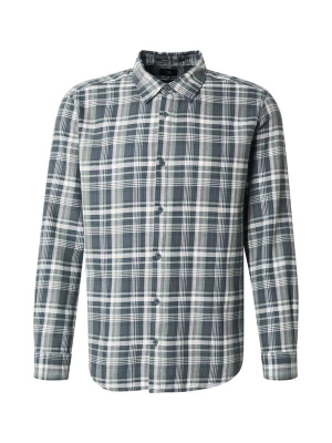Foto van product QS Overhemd duifblauw / grijs / mintgroen