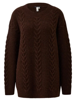 Foto van product QS Oversized trui donkerbruin