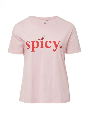 Foto van product QS Shirt groen / rosa / rood / kersrood