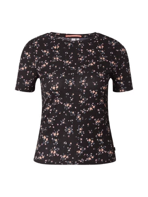 Foto van product QS Shirt mintgroen / pasteloranje / zwart / wit