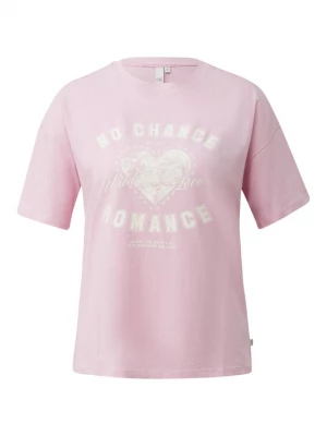 Foto van product QS Shirt rosa / wit