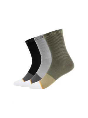 Foto van product QS Sokken lichtgrijs / kaki / zwart / wit