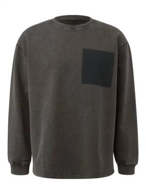 Foto van product QS Sweatshirt mokka / zwart
