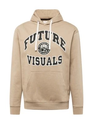 Foto van product QS Sweatshirt taupe / zwart / wit