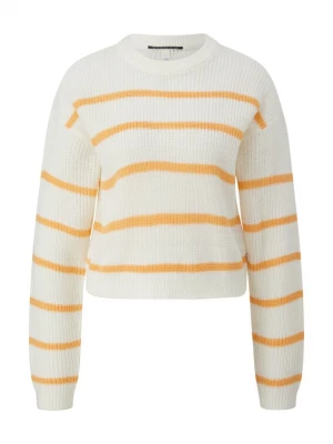 Foto van product QS Trui oranje / wolwit