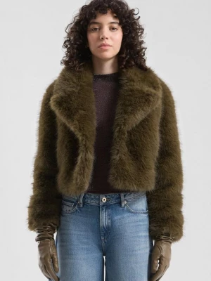 Foto van product QS x Vanessa Mai Jacket in bontlook bruin