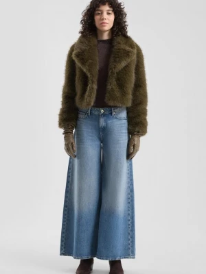 Foto van product QS x Vanessa Mai Jeans Catie / Los model / Mid Rise / Super wijde pijpen blauw