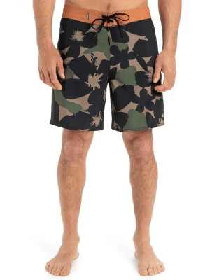 Foto van product QUIKSILVER Boardshorts 'Surfsilk Straight Leg 18' grijs / groen / zwart
