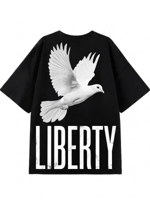 Foto van product QWX2 Shirt 'LIBERTY' zwart