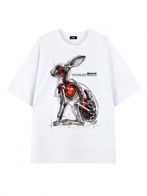 Foto van product QWX2 Shirt 'PULSE' wit