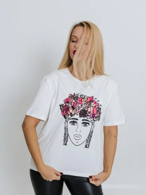 Foto van product RADADA Shirt 'FLOWER CROWN' wit