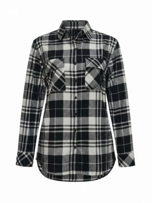Foto van product Radwa Blouse 'Radwa Women’ Plaid Flannel' natuurwit