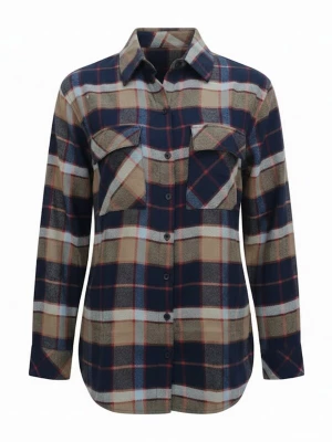 Foto van product Radwa Blouse 'Radwa Women’s Plaid Flannel' bruin