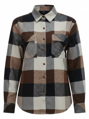 Foto van product Radwa Blouse 'Radwa Women’s Plaid Flannel' lichtbruin