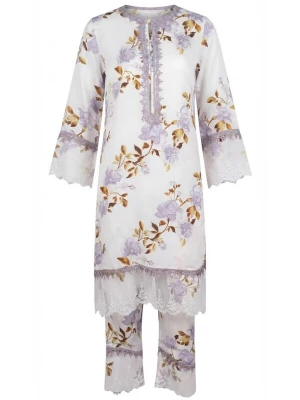 Foto van product Radwa Tuniek 'RADWA 2 PCs Women's Floral Co-ord Set' offwhite