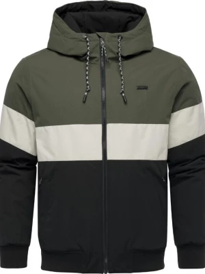 Foto van product Ragwear Winterjas 'Jinig' olijfgroen / zwart / wit