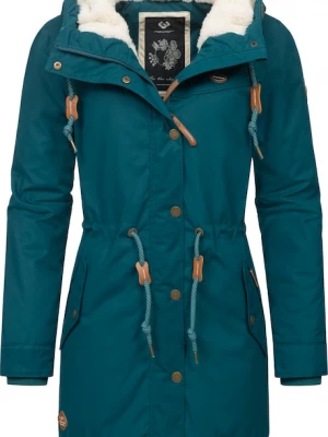 Foto van product Ragwear Winterparka 'Canny' bruin / groen / zwart / wit