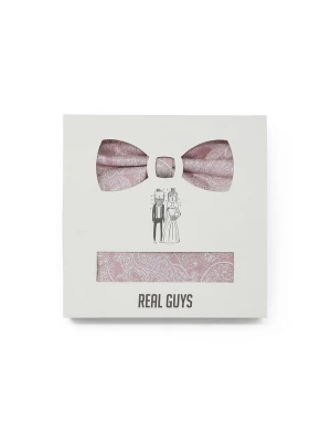 Foto van product Real Guys Vlinderdasje rosa / wit