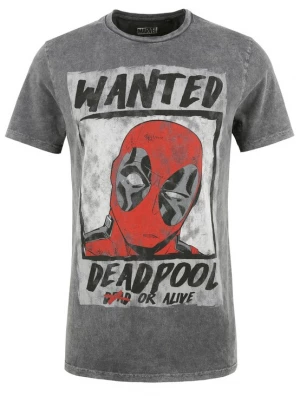 Foto van product Recovered Shirt 'Deadpool Wanted Poster' grijs