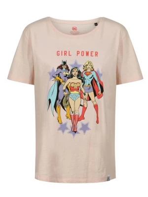 Foto van product Recovered Shirt 'Girl Power Heroes Slub' pink