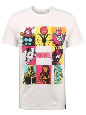 Foto van product Recovered Shirt 'Marvel Characters Pop Art' wit