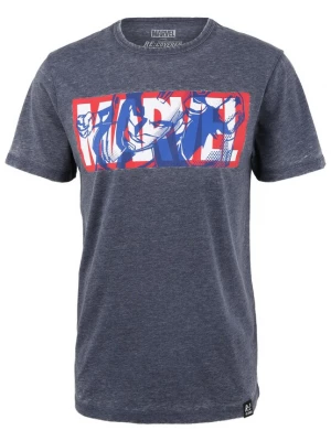 Foto van product Recovered Shirt 'Marvel Iron Man Classic Logo' donkerblauw