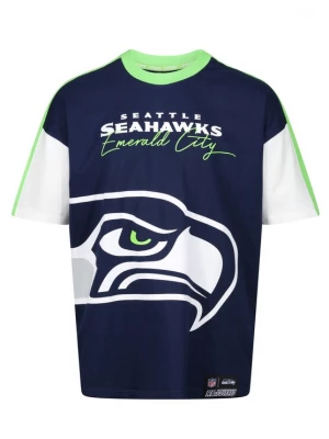 Foto van product Recovered Shirt 'NFL Seahawks Seattle Cut and Sew Oversized' blauw