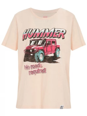 Foto van product Recovered Shirt 'No Roads Required Hummer' oudroze