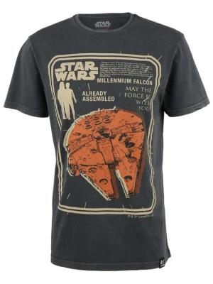 Foto van product Recovered Shirt 'Star Wars Millenium Falcon Assembled' donkergrijs
