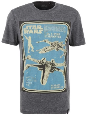 Foto van product Recovered Shirt 'Star Wars X-Wing Assembled' donkergrijs