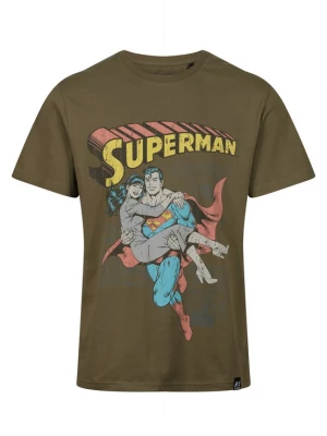 Foto van product Recovered Shirt 'Superman Comic Graphic' kaki