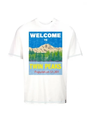 Foto van product Recovered Shirt 'Twin Peaks Welcome To' ecru