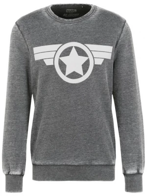 Foto van product Recovered Sweatshirt 'Marvel Captain America' grijs