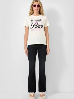 Foto van product Reena jeans / slim fit / hoog model / wijduitlopende pijpen QS grijs