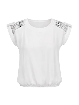Foto van product REGINA FASHION Shirt 'Blouse - Boat neckline lace' wit