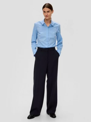 Foto van product Regular fit: broek met wijde pijpen van viscosemix s.Oliver blauw