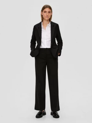 Foto van product Regular fit: broek met wijde pijpen van viscosemix s.Oliver zwart