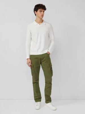 Foto van product Regular fit: cargo broek van katoenmix met rechte pijp s.Oliver olijfgroen
