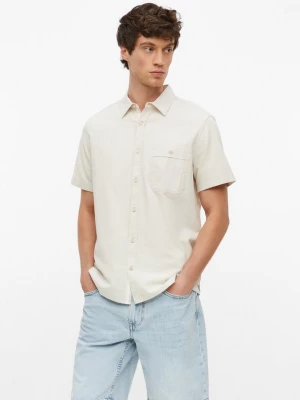 Foto van product Regular fit: fijn gestructureerd shirt met korte mouwen s.Oliver beżowy