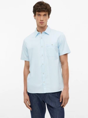 Foto van product Regular fit: fijn gestructureerd shirt met korte mouwen s.Oliver blauw