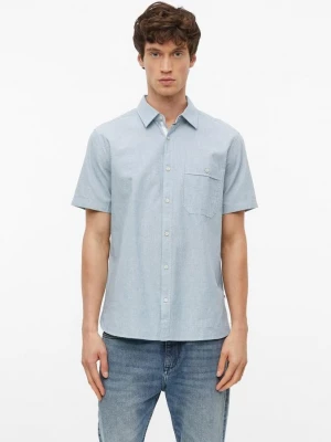 Foto van product Regular fit: fijn gestructureerd shirt met korte mouwen s.Oliver blauw