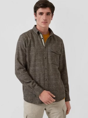 Foto van product Regular fit: flanellen overhemd met button-down kraag s.Oliver bruin