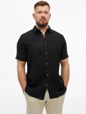 Foto van product Regular fit: Lichtgewicht linnen overhemd met Kent-kraag s.Oliver zwart