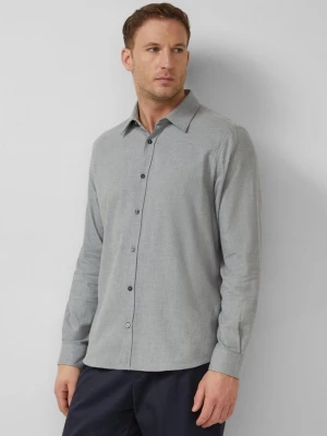 Foto van product Regular fit: overhemd van fijn katoenflanel s.Oliver grijs